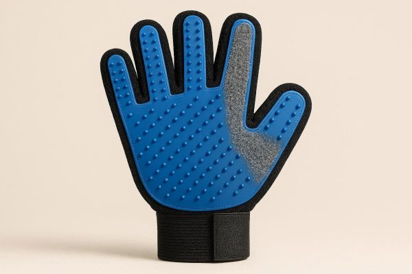 10 Double Sided Pet Hair Remover Glove for Grooming and Furniture Cleaning