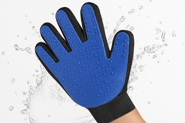 11 Waterproof Pet Hair Remover Glove for Bathing and Deshedding Dogs Cats