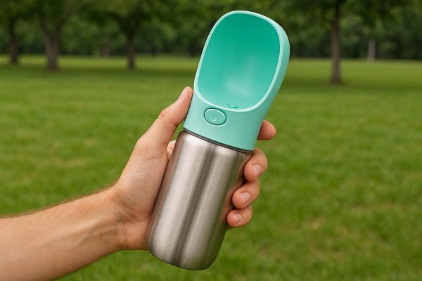18 Insulated Pet Water Bottle Keeps Water Cool for Dogs During Summer Walks