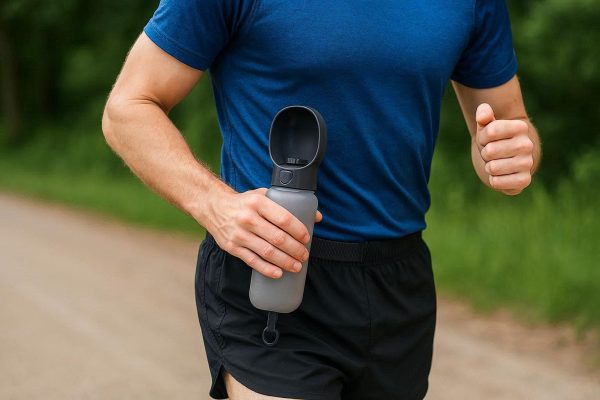 24 Hands Free Dog Water Bottle with Belt Clip for Running and Jogging