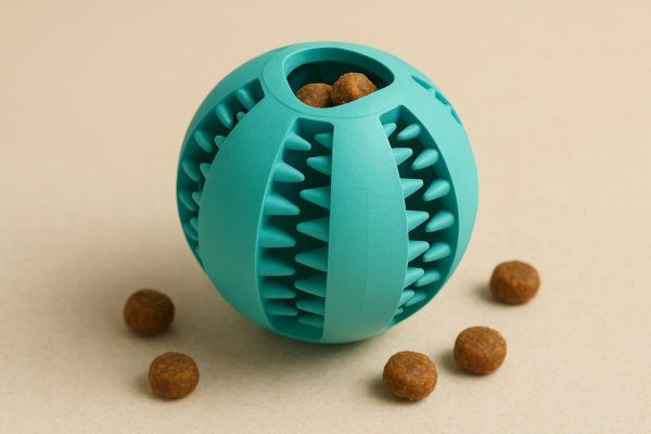 28 Interactive Rubber Treat Dispensing Ball for Dog Mental Stimulation