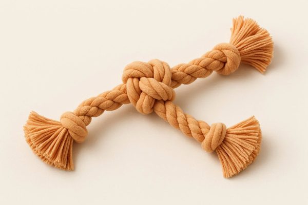 29 Floppy Knotted Rope Plush Toy for Tug of War and Dental Health